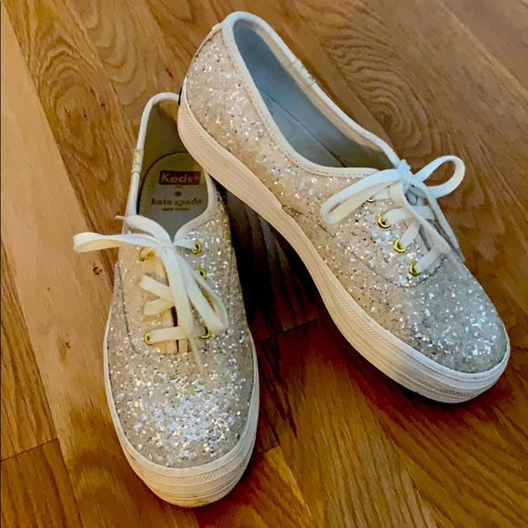 kate spade Shoes - Keds x Kate Spade Glitter Platform Sneakers